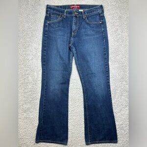 Levi's Jeans Womens 12 Nouveau Boot Cut 515 Dark Wash Low Rise Classic Denim